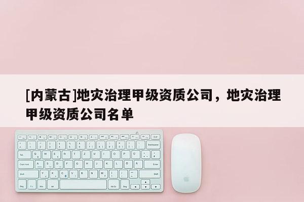 [內(nèi)蒙古]地災(zāi)治理甲級(jí)資質(zhì)公司，地災(zāi)治理甲級(jí)資質(zhì)公司名單