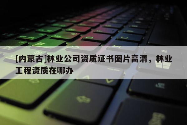 [內(nèi)蒙古]林業(yè)公司資質(zhì)證書圖片高清，林業(yè)工程資質(zhì)在哪辦