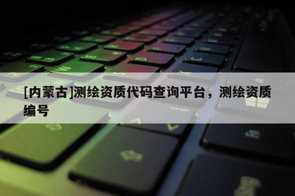 [內(nèi)蒙古]測(cè)繪資質(zhì)代碼查詢平臺(tái)，測(cè)繪資質(zhì)編號(hào)